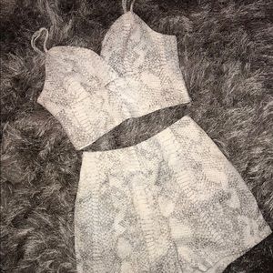 2 Piece Short & Crop Top Set
